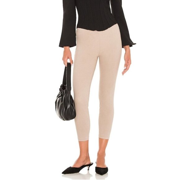 New L'AGENCE Size S/P Rosalie High Rise Pedal Pusher Biscuit beige - Picture 1 of 14